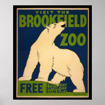 Visitez l'affiche de zoo de Brookfield