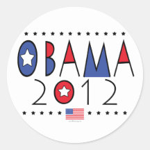 Vitesse du Président Barack Obama 2012 Autocollant