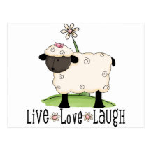 vivant-amour-rire-moutons cartes postales
