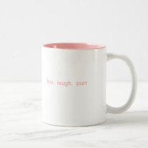 vivant.  rire.  ronronnement mugs à café