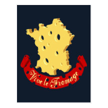 Vive le Fromage Carte Postale