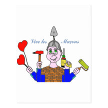 VIVE LES MACONS.png Carte Postale