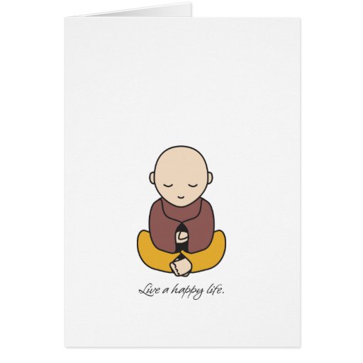 Vivent une vie heureuse cartes de vœux