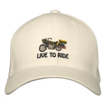 Vivez pour monter chapeau brodé