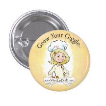 Vivi LeDish™ élèvent votre jaune de Pin de rire bé Pin's Avec Agrafe