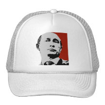 Vladimir Poutine sur le rouge Casquettes