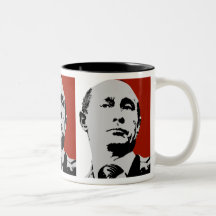 Vladimir Poutine sur le rouge Mug À Café