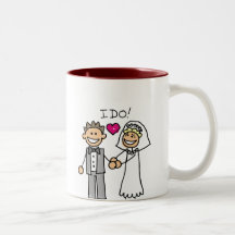 Voeux d'échange de jeunes mariés mugs à café