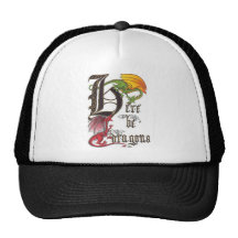 Voici chapeau de dragons casquettes de camionneur