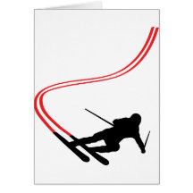 voie rouge de ski de ski incliné carte