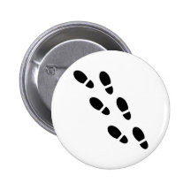 Voies de chaussure - empreinte de pas badge avec épingle