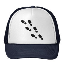 Voies de chaussure - empreinte de pas casquettes de camionneur