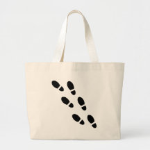 Voies de chaussure - empreinte de pas sac