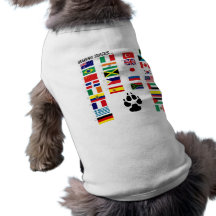Voies de chien tee-shirts pour chien