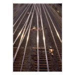 Voies de train invitation personnalisable