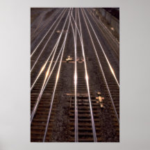 Voies de train poster
