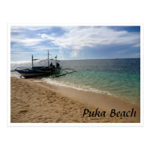 voile de plage de puka cartes postales