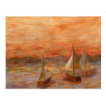 Voile de soirée, carte postale