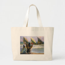 Voiles de Joaquín Sorolla y Bastida trois Sac Fourre-tout
