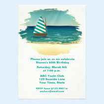 Voilier et mer invitations