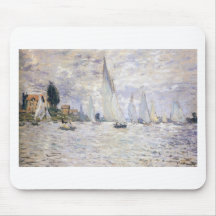 Voiliers - Claude Monet Tapis De Souris