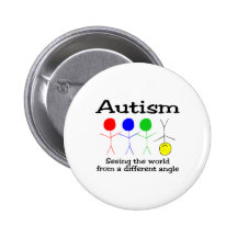 Voir le monde d'un angle différent badge avec épingle