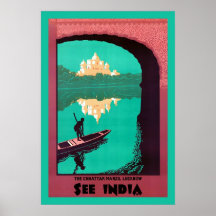 Voir le voyage vintage de ~ de l'Inde Posters