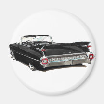Voiture 1959 noire de Cadillac Magnets