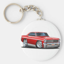 Voiture 1966-67 de rouge de nova porte-clefs