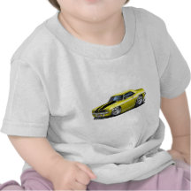 Voiture 1969 Jaune-Noire de Camaro T-shirts