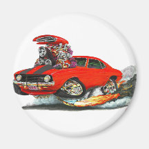 Voiture 1969 Rouge-Noire de Camaro Z28 Aimants