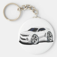 Voiture 2010-11 de blanc de Camaro Porte-clé