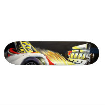 Voiture à moteur gonflé de vieille école plateau de skate