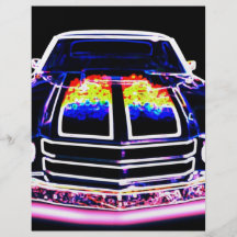 Voiture abstraite de muscle prospectus