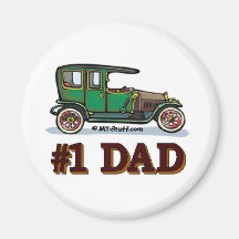 Voiture ancienne du papa #1 aimant pour réfrigérateur