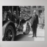 Voiture ancienne équipée par radio, les années 192 affiches