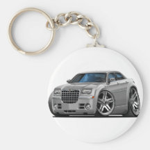 Voiture argentée de Chrysler 300 Porte-clé