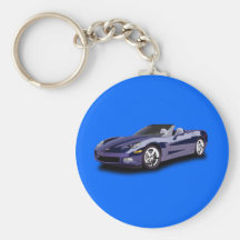 Voiture de course chaude porte-clef