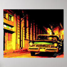 VOITURE DE CRU DU CUBA POSTERS