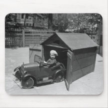Voiture de pédale de hot rod, les années 1900 tôt tapis de souris