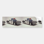 Voiture de police noire et blanche adhésifs pour voiture