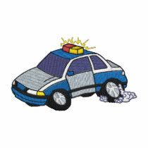 Voiture de police polos brodés