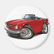 Voiture de rouge de Triumph TR6 Aimants Pour Réfrigérateur