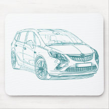 Voiture de tourisme 2012 d'Opel Zafira Tapis De Souris