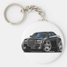 Voiture noire de Chrysler 300 Porte-clefs