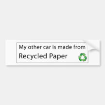 Voiture - papier réutilisé adhésif pour voiture