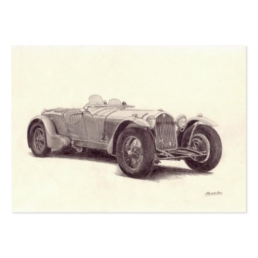 Voiture vintage : Alpha Romeo 8C Modèles De Cartes De Visite