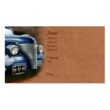 Voiture vintage carte de visite