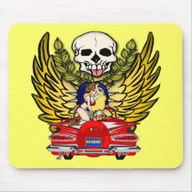 Voiture vintage de muscle tapis de souris