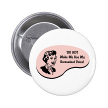 Voix de comptable badge avec épingle